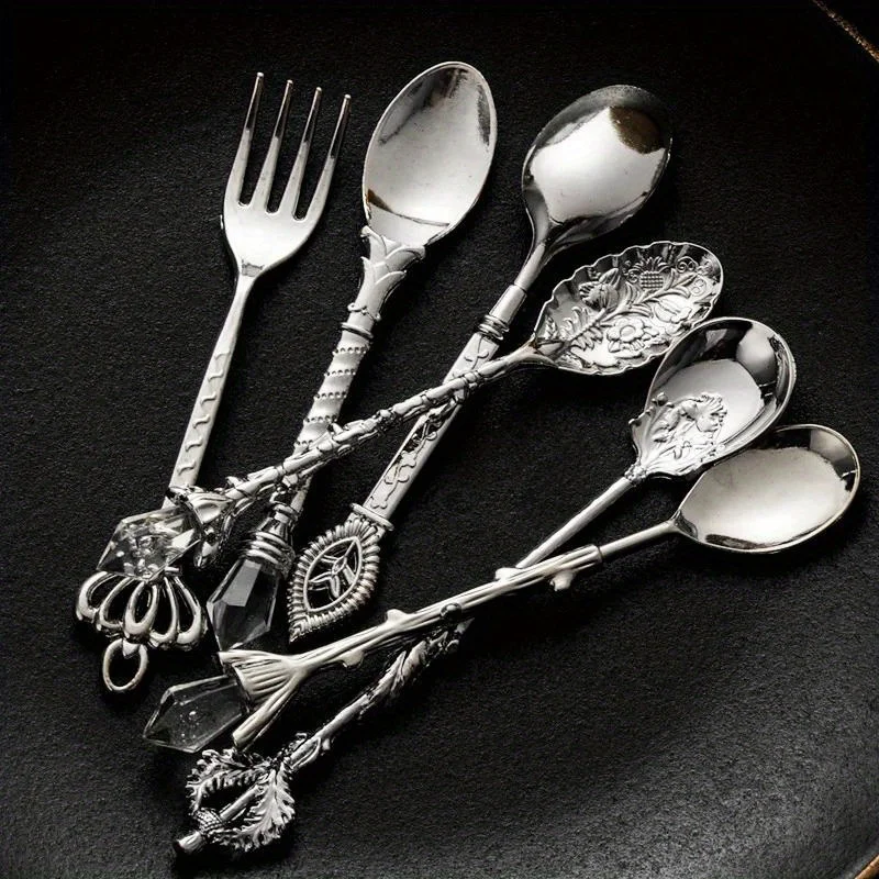 Vintage Collectible Spoons - Bộ 6 Món Thìa Dĩa Cổ