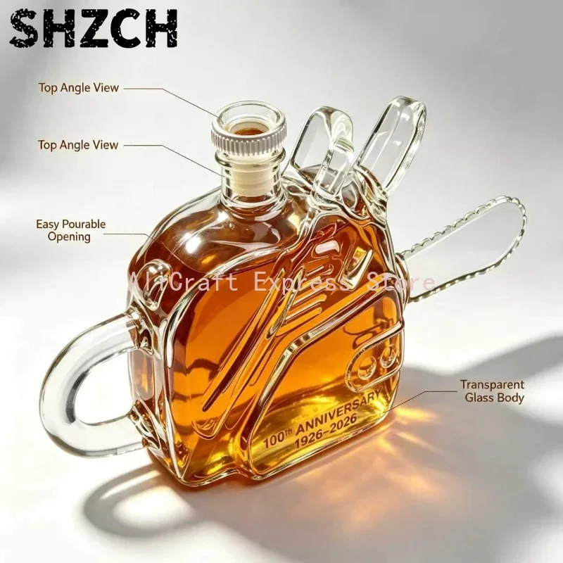 Vintage Chainsaw Shaped Glass  - đánh giá và giá Vintage Collectible Bottles