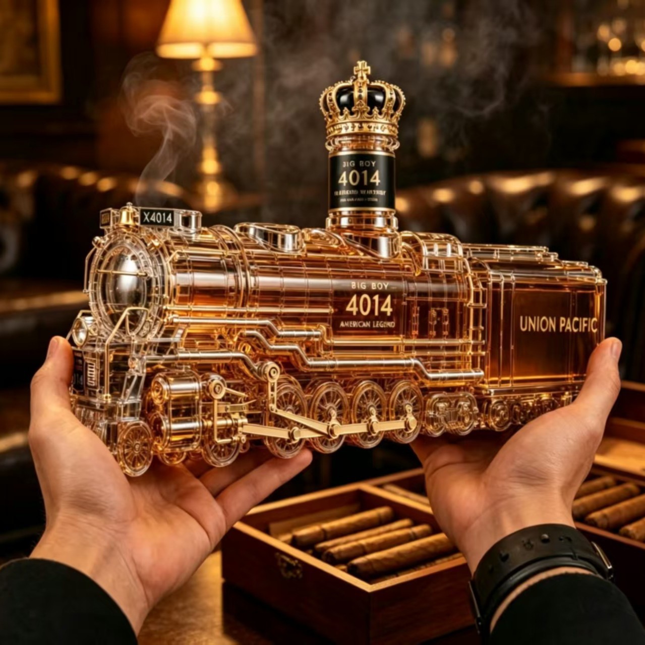 Vintage Steam Train Whiskey De - đánh giá và giá Vintage Collectible Liquor Bottles