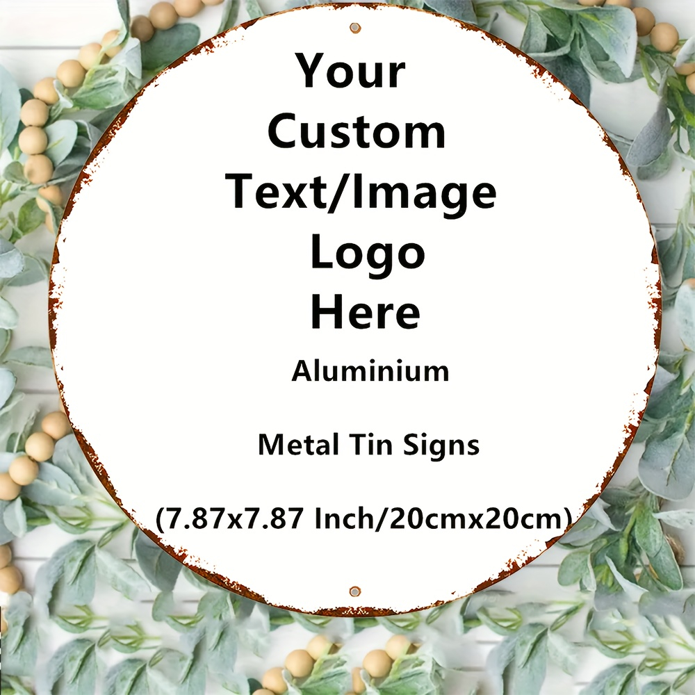 Custom Round 2D Metal Tin Sign - đánh giá và giá Vintage Collectible Plates
