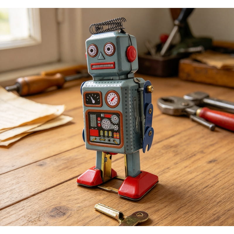 Vintage MS294 Tin Wind-Up Robo - đánh giá và giá Vintage Collectibles Store