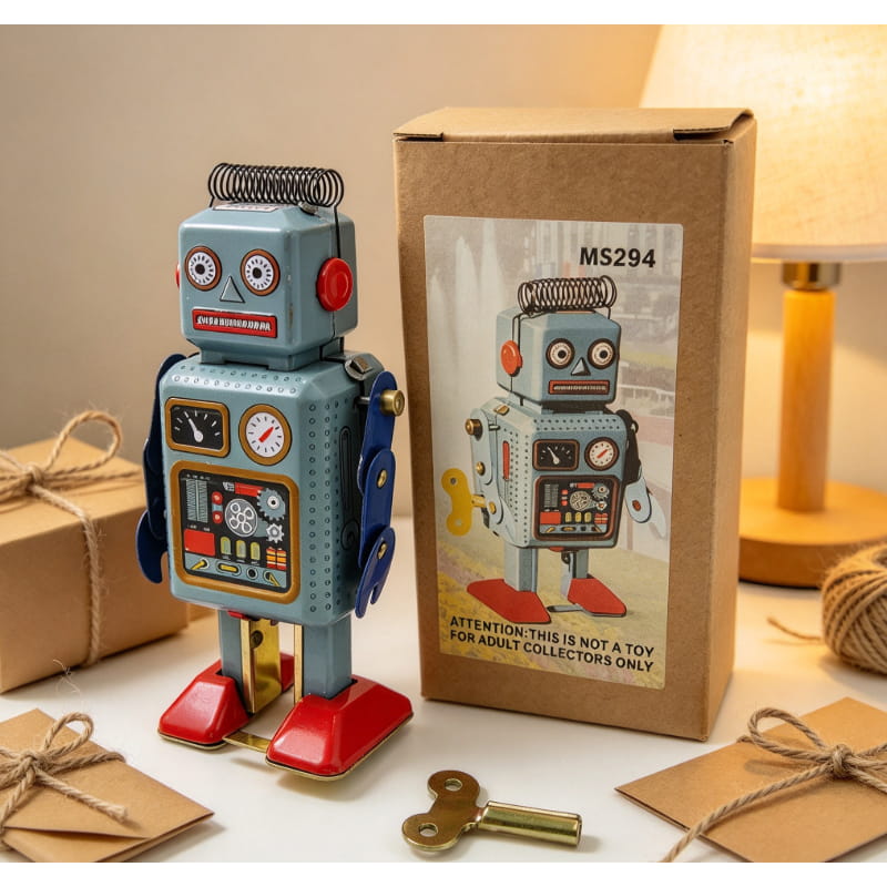 Vintage MS294 Tin Wind-Up Robo - đánh giá và giá Vintage Collectibles Store