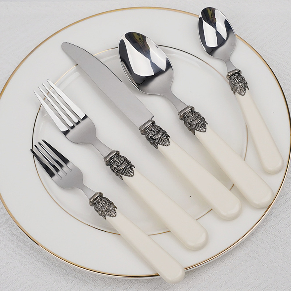 5pcs Vintage Cutlery Set Acryl - đánh giá và giá Vintage Collectible Spoons