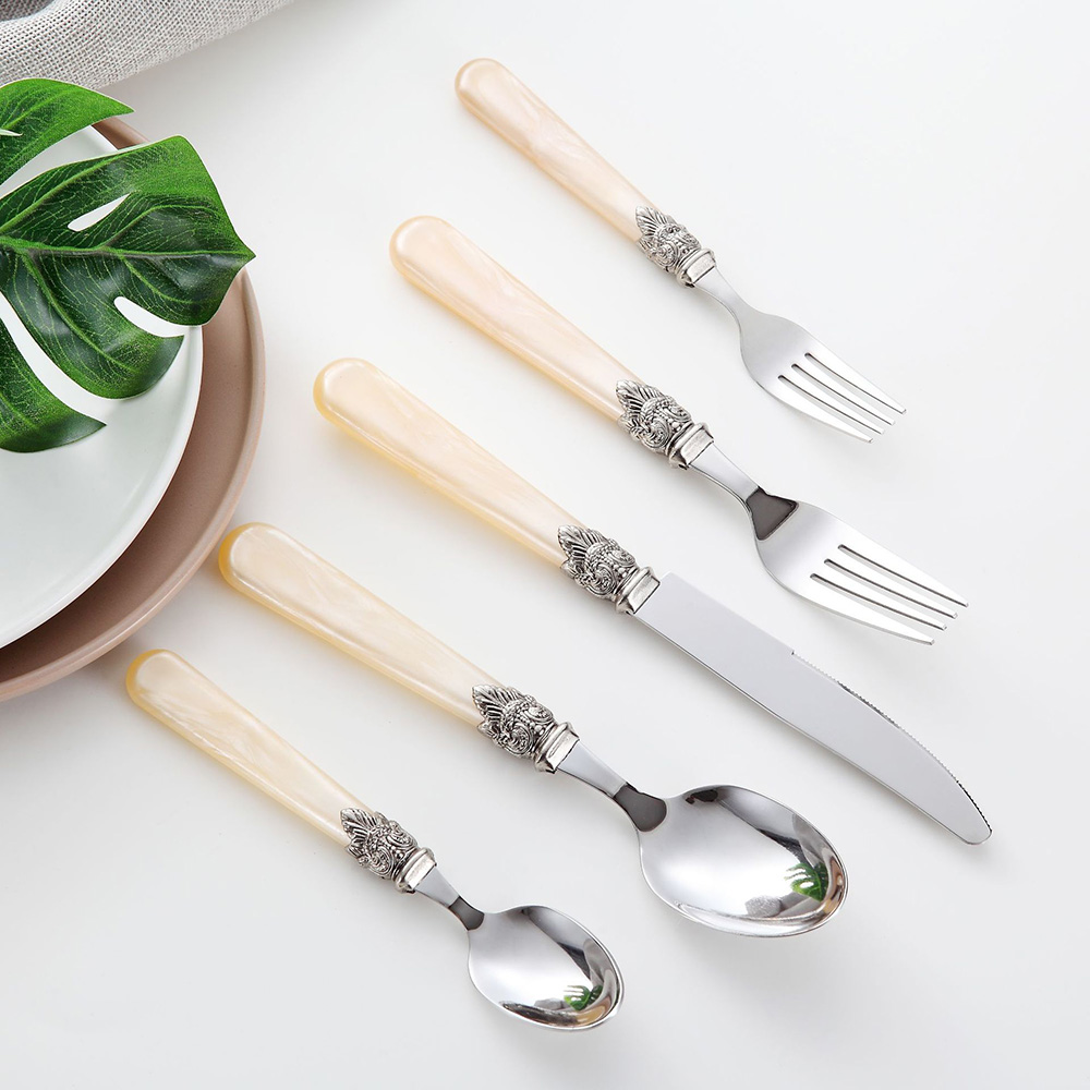 5pcs Vintage Cutlery Set Acryl - đánh giá và giá Vintage Collectible Spoons