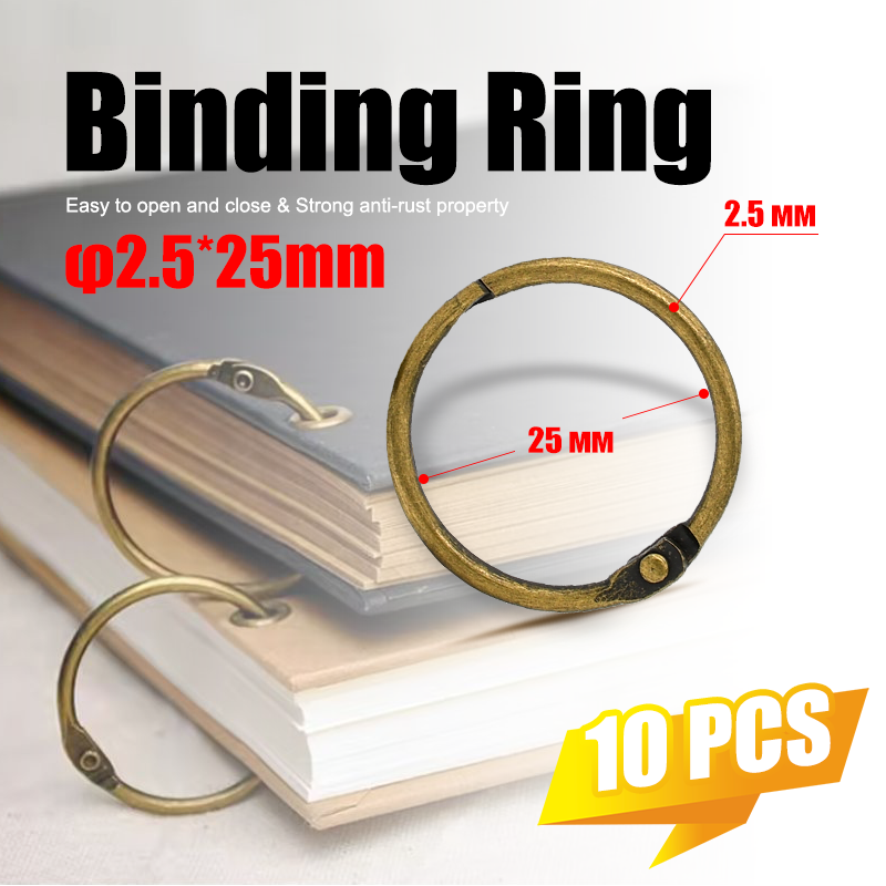 10Pcs Vintage Brass 25mm Binde - đánh giá và giá Vintage Collectible Books